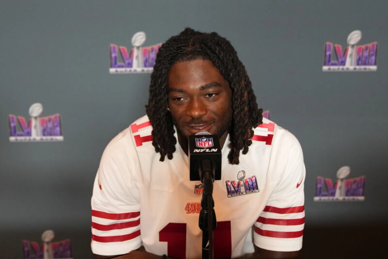 “Brandon Aiyuk está dando vibrações sérias de Antonio Brown”: analista da NFL questiona o “movimento de arma” do 49ers WR em vídeo viral