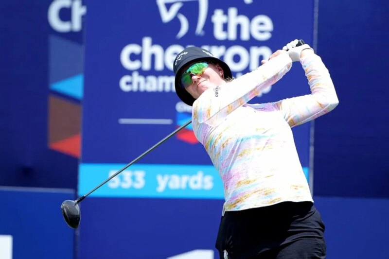 Madelene Sagstrom iniciou o US Women’s Open enquanto estava grávida de 26 semanas
