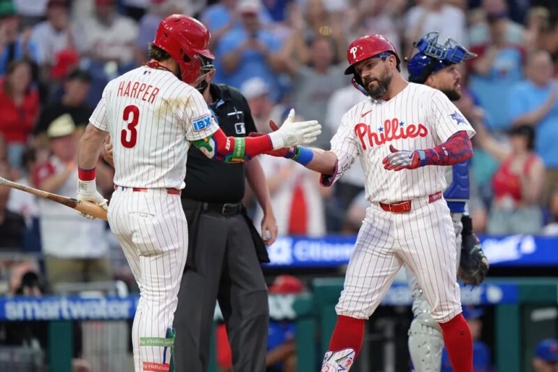 Resumo da MLB: Kyle Schwarber e Bryce Harper ajudam Phillies a derrotar o Mets