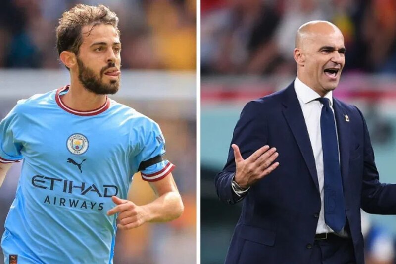 O técnico português, Roberto Martinez, dá uma resposta honesta quando questionado se Bernardo Silva seria uma boa opção no Barcelona