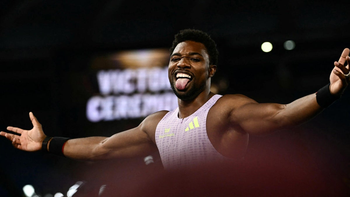 Noah Lyles registra vitória de 9,88 segundos nos 100m, seu tempo mais rápido desde as Olimpíadas de 2024: ‘Estou aqui para vencer’