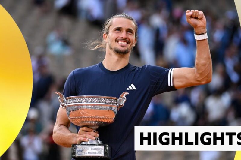Destaques do Aberto da França: Alexander Zverev venceu Flavio Cobolli em cinco sets para vencer o primeiro Grand Slam