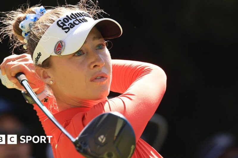 Aberto Feminino dos EUA: Nelly Korda assume a liderança enquanto Charley Hull sobe na tabela de classificação