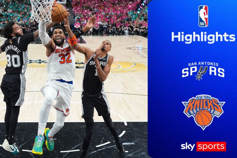Knicks vêm de 14 a menos para vencer o jogo 1 sobre o Spurs!
