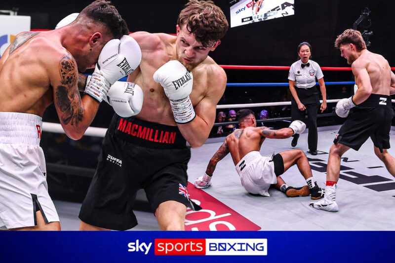 ‘Poder doentio!’ | MacMillan marca a primeira paralisação histórica do Zuffa Boxing UK!